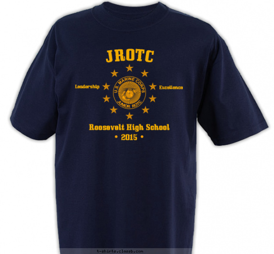 jrotc t-shirt design with 1 ink color - #SP6020