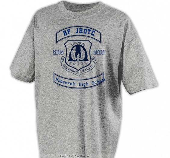 jrotc t-shirt design with 1 ink color - #SP6021