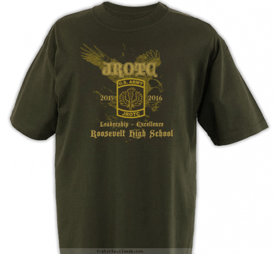 jrotc t-shirt design with 1 ink color - #SP6023