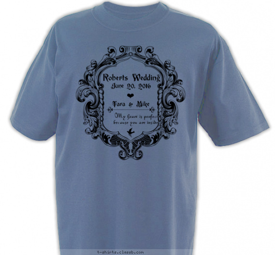 weddings t-shirt design with 1 ink color - #SP6057