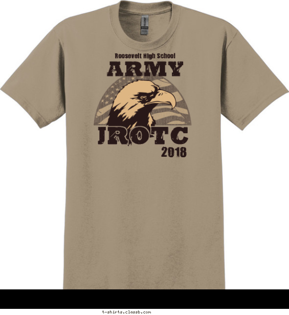 jrotc t-shirt design with 2 ink colors - #SP6136