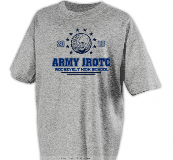 jrotc t-shirt design with 1 ink color - #SP6139