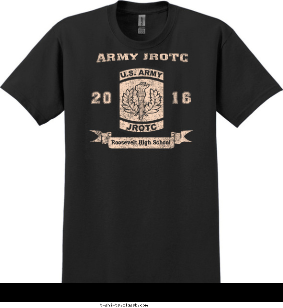 jrotc t-shirt design with 1 ink color - #SP6141