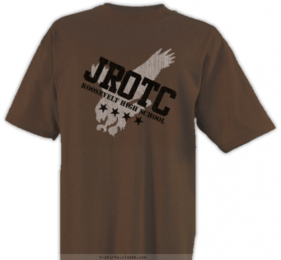 jrotc t-shirt design with 2 ink colors - #SP6144