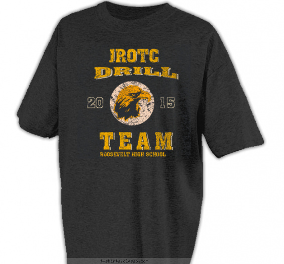 jrotc t-shirt design with 2 ink colors - #SP6149