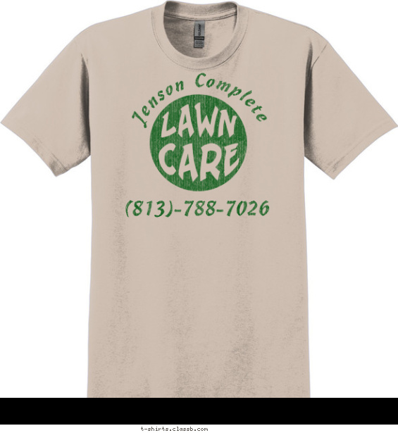 landscaping-lawn-care t-shirt design with 1 ink color - #SP6225