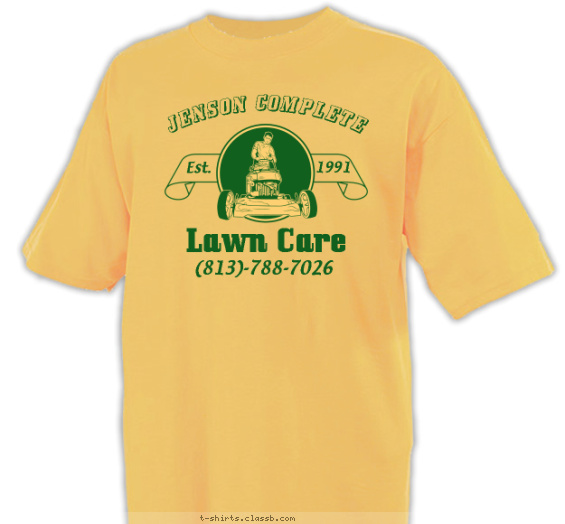 landscaping-lawn-care t-shirt design with 1 ink color - #SP6226