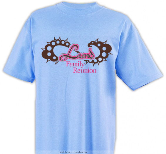 family-reunion t-shirt design with 2 ink colors - #SP625