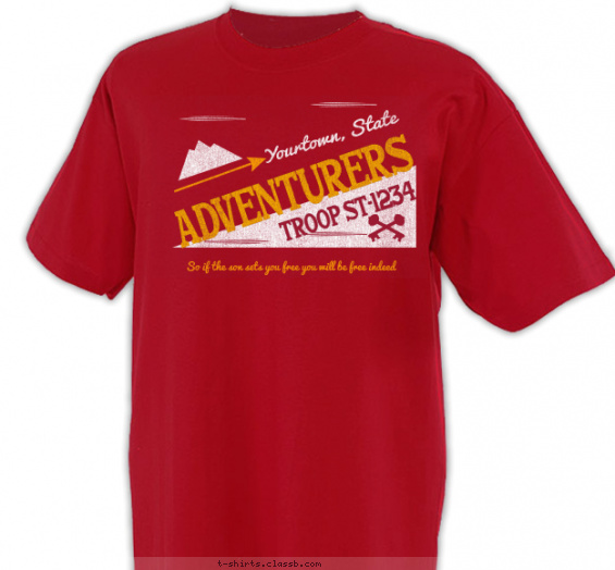 trail-life-usa t-shirt design with 2 ink colors - #SP6338