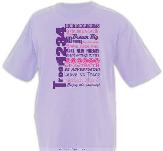 troops-girls t-shirt design with 2 ink colors - #SP6438