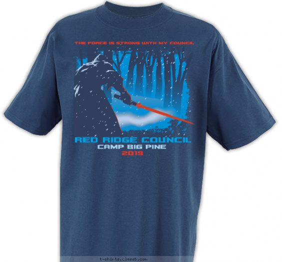 boy-scout-space-themed-camp t-shirt design with 3 ink colors - #SP6453
