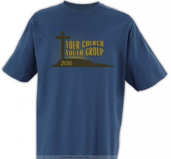church-youth-group t-shirt design with 2 ink colors - #SP6463