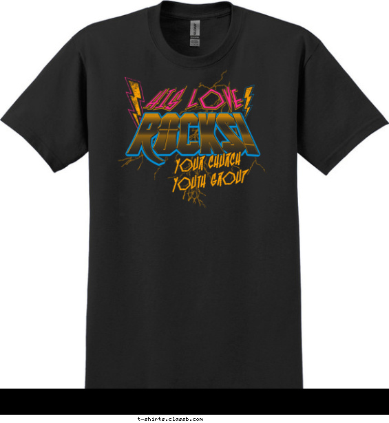 church-youth-group t-shirt design with 3 ink colors - #SP6464