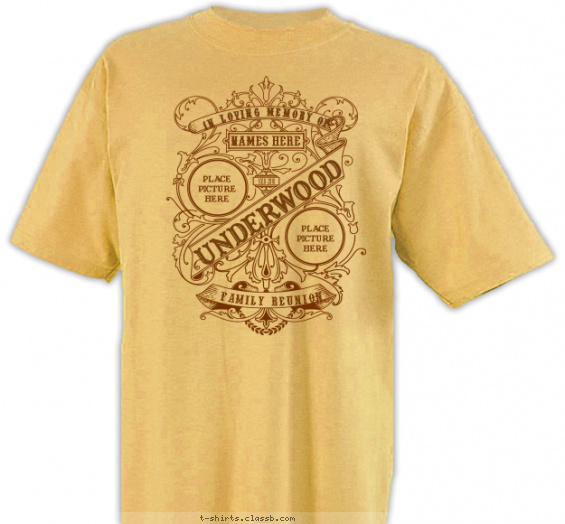 reunion t-shirt design with 1 ink color - #SP6502