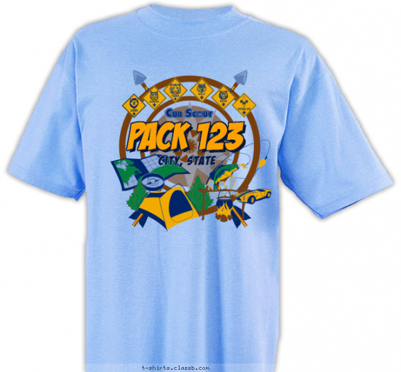 pack t-shirt design with 4 ink colors - #SP6629