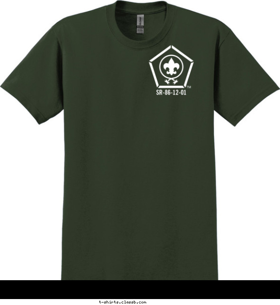 wood-badge-course t-shirt design with 1 ink color - #SP67
