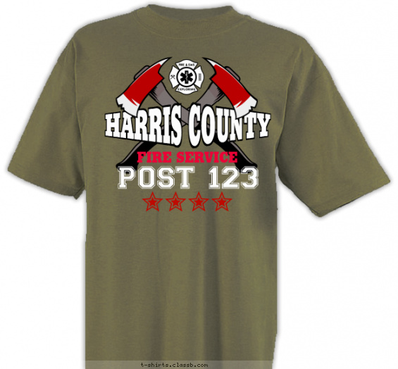 fire-rescue-explorers t-shirt design with 4 ink colors - #SP6773