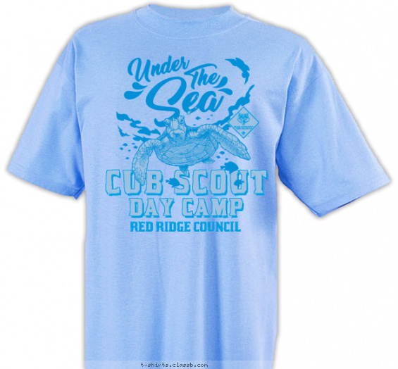 Custom Under The Sea Shirt Cub Scout Under The Sea Themed Camp T-Shirt by ClassB - L - Natural
