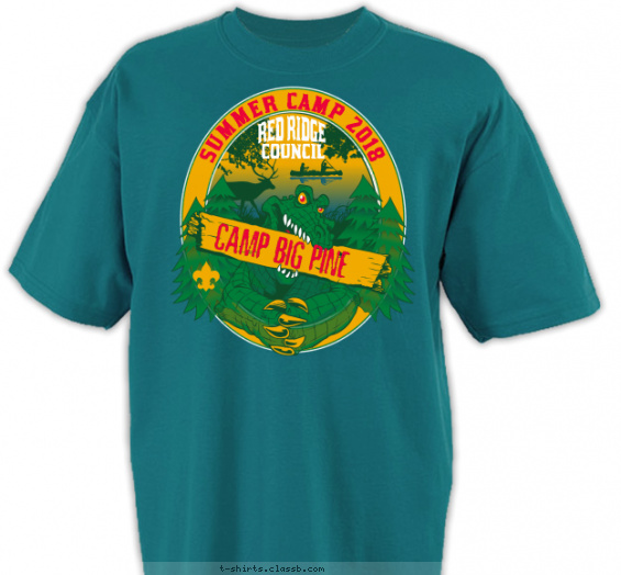 boy-scout-outdoor-adventure-themed-camp t-shirt design with 5 ink colors - #SP7072