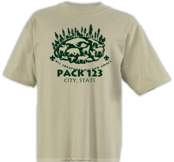 pack t-shirt design with 1 ink color - #SP73