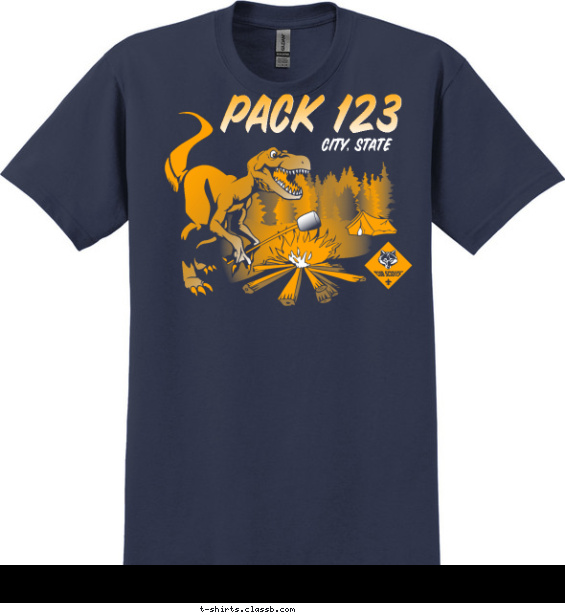 pack t-shirt design with 2 ink colors - #SP74