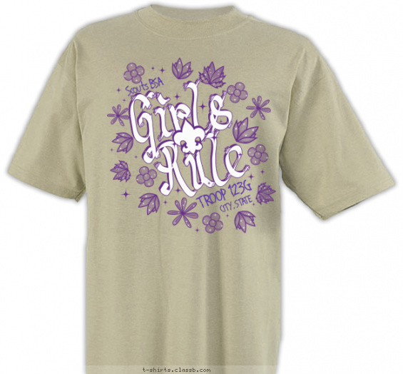 scout-bsa-troop-girl t-shirt design with 2 ink colors - #SP7427