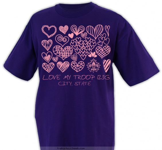 scout-bsa-troop-girl t-shirt design with 1 ink color - #SP7440