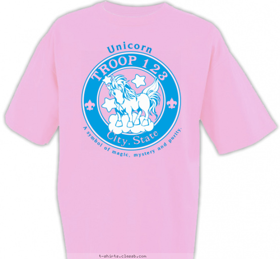 scout-bsa-troop-girl t-shirt design with 2 ink colors - #SP8040