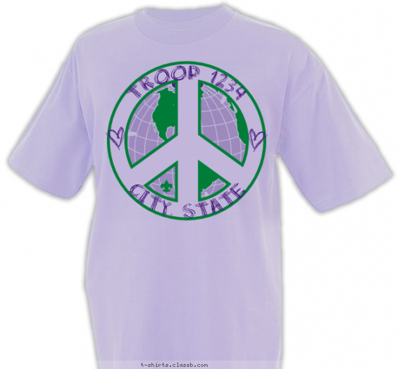 scout-bsa-troop-girl t-shirt design with 2 ink colors - #SP8073