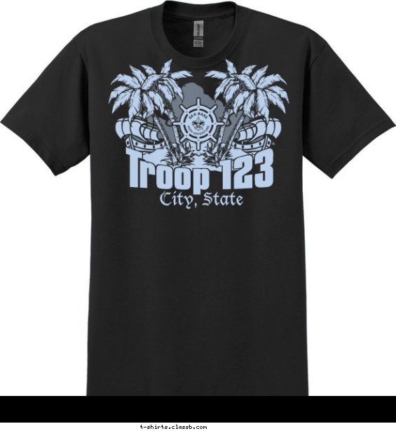 florida-sea-base t-shirt design with 1 ink color - #SP8647