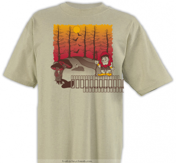 cub-scout-spooky-themed-camp t-shirt design with 3 ink colors - #SP867