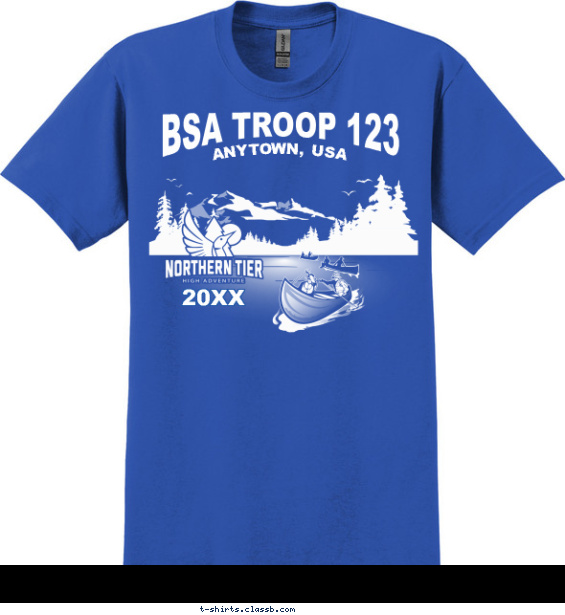 northern-tier t-shirt design with 1 ink color - #SP8737