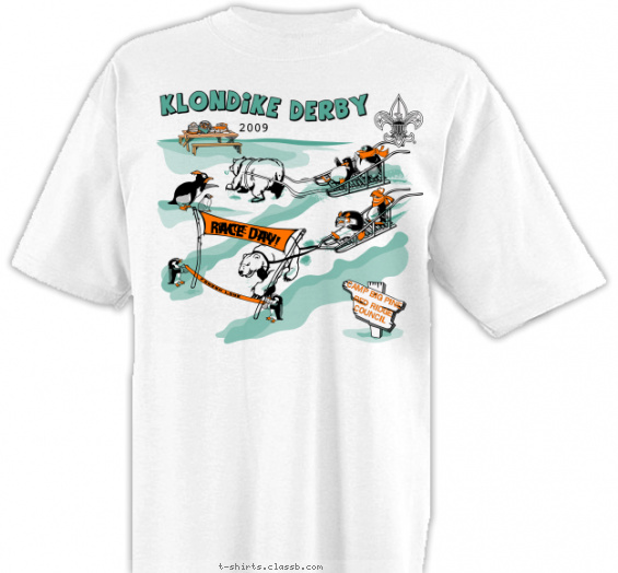 boy-scout-winter-themed-camp t-shirt design with 3 ink colors - #SP902