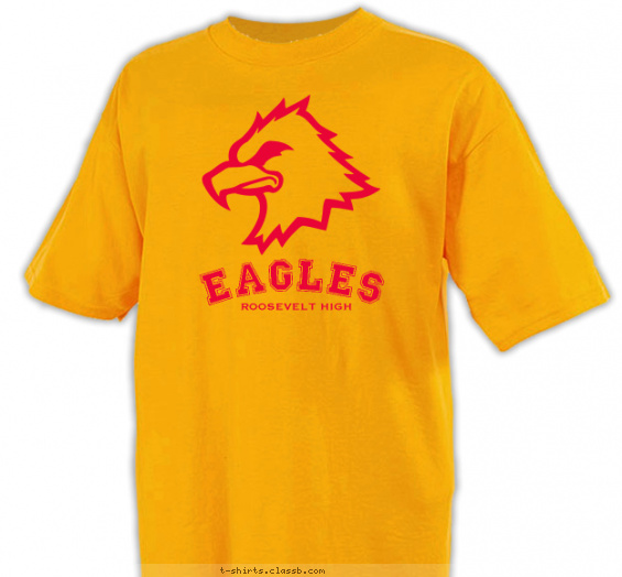 school-spirit t-shirt design with 1 ink color - #SP958