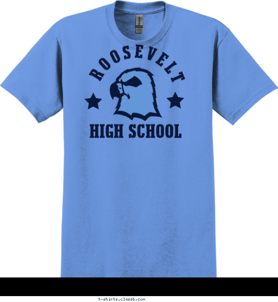 school-spirit t-shirt design with 1 ink color - #SP971
