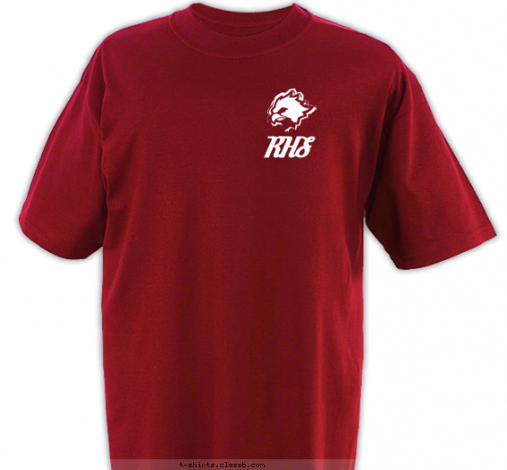 school-spirit t-shirt design with 1 ink color - #SP988
