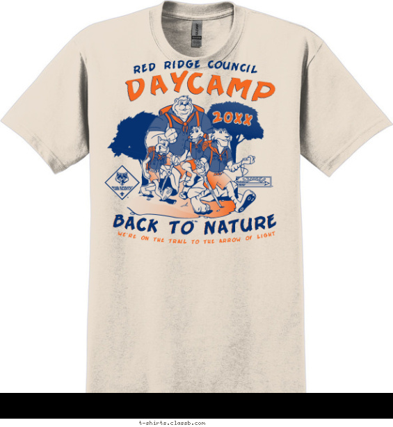 Cub Scout Outdoor Adventure Themed Camp Design » SP1477 Back To Nature ... - SP1477 Cub Scout OutDoor ADventure ThemeD Camp T Shirt Mockup By ClassB.565