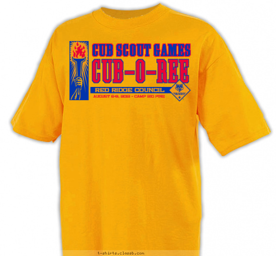 Cub Scout Athletics Themed Camp Design » SP1729 Cub Scout Games Shirt