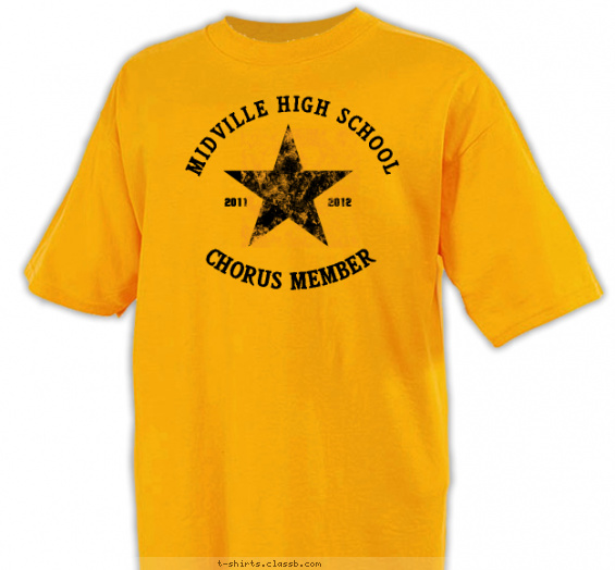 Chorus Design Â» SP2079 Star Chorus Member Shirt