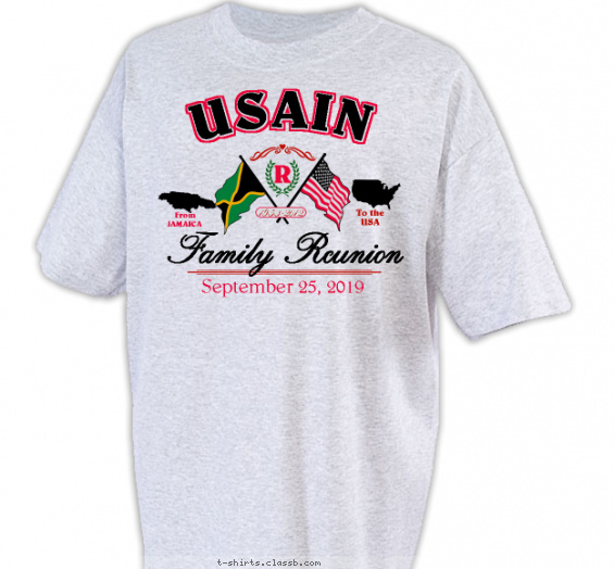 Family Reunion Design » SP2691 From Jamaica to the USA Shirt