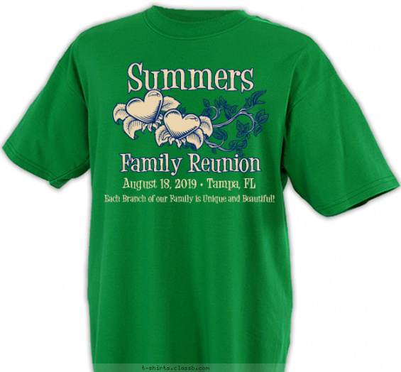 Family Reunion Design » SP2740 Hearts- Family Shirt