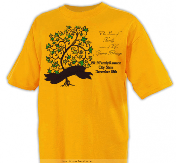 Family Reunion Design » SP2741 Family Tree- Love Shirt