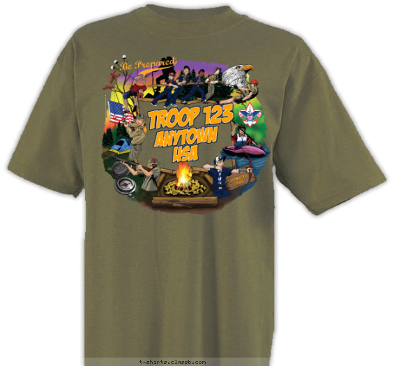 Boy Scout™ Troop Design » SP3407 Full Color Camp Activitites