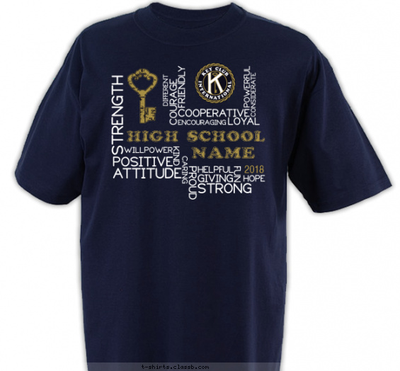 key club t shirt designs