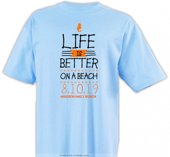Family Reunion Design » SP5593 Life is Better on a Beach