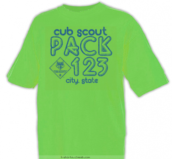 Cub Scout™ Pack Design » SP571 Retro Neon Pack