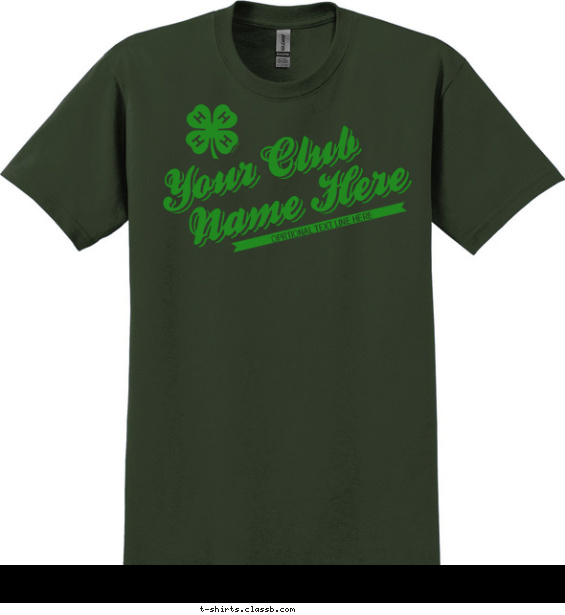 4-H Club Design » SP7551 Slanted Club Name