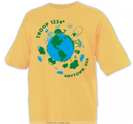 Scout BSA Girl Troop Design » SP8095 Around The World