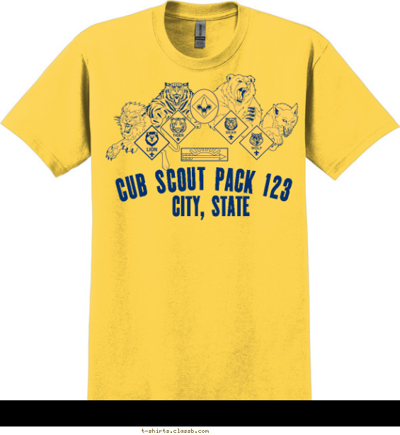 Cub Scout™ Pack Design » SP8755 Critters Leaping