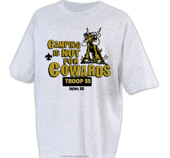 Boy Scout™ Troop Design » SP94 Camping Is Not For Cowards Ram